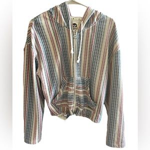 Roxy Crop Zip Lightweight zip hoody-Medium